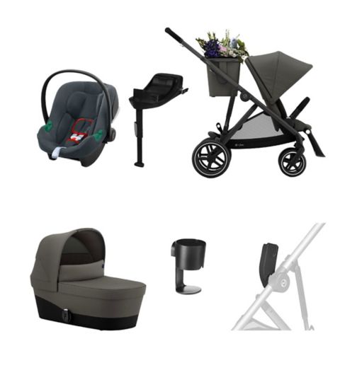 Cybex Aton B2 & Base One (iSize Infant Carrier & Base) - Steel Grey;Cybex Aton B2 & Base One Steel Grey;Cybex Gazelle Car Seat Adpaters;Cybex Gazelle Car Seat Adpaters;Cybex Gazelle S Black Frame - Soho Grey;Cybex Gazelle S Black Frame Soho Grey;Cybex Gazelle S Carrycot - Soho Grey;Cybex Gazelle S Carrycot Soho Grey;Cybex Gazelle S Lux Soho Grey Bundle;Cybex S-Line Pushchair Cup Holder;Cybex S-Line Pushchair Cupholder