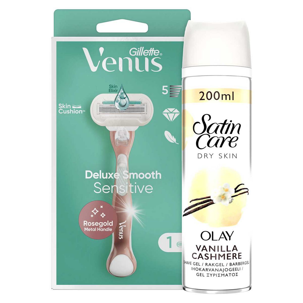 Gillette Venus Razor And Shave Gel Bundle