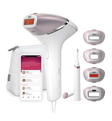 Philips Lumea IPL Hair Removal 8000 Series - Hair Removal Device with SenseIQ Technology, 4 Attachme