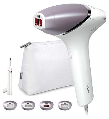 Philips Lumea IPL Hair Removal 8000 Series - Hair Removal Device with SenseIQ Technology, 4 Attachme