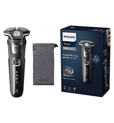 Philips Wet & Dry Electric Shaver Series 5000 with Pop-up Trimmer, Soft Case and Full LED Display  S