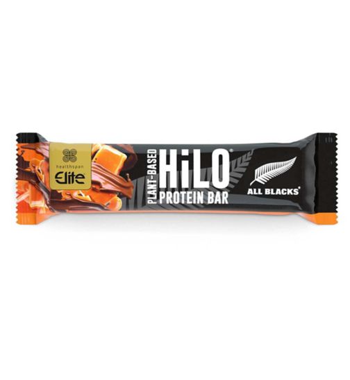 Healthspan Elite All Blacks Vegan Protein Bar Salted Choc Caramel - 60g