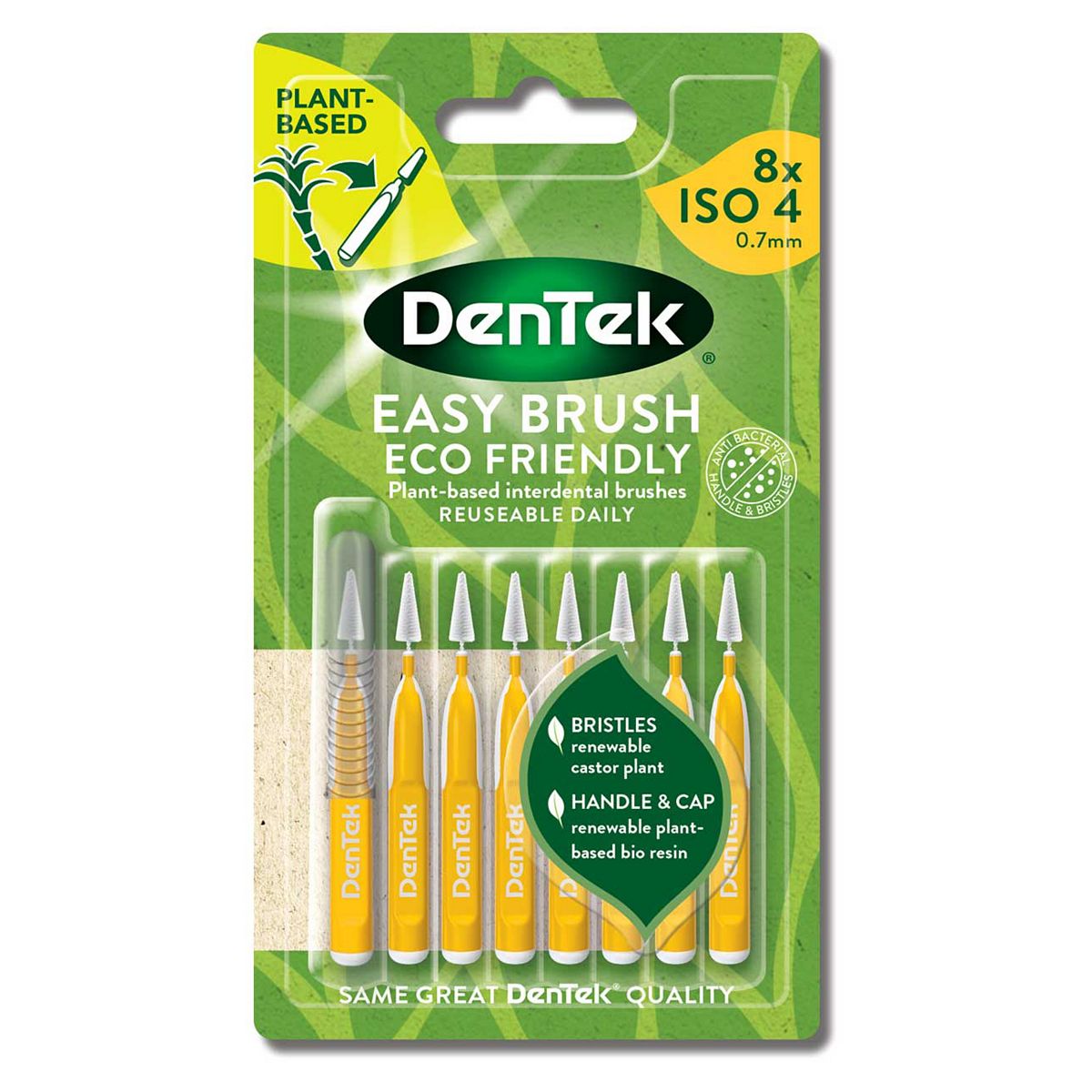 Dentek Easy Brush Eco Friendly Interdental Is04 - 8 Pack
