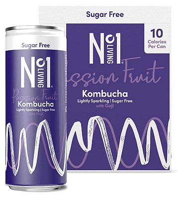 No.1 Living Kombucha Passion Fruit with Goji 250ml x 4 multipack