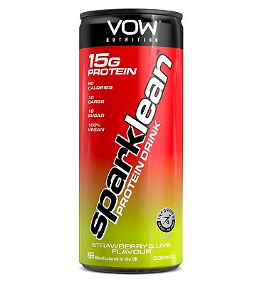 VOW Nutrition SparkLean Protein Drink Strawberry & Lime 330ml