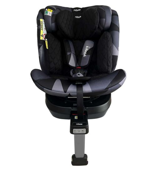 My Babiie Group 0+/1/2/3 Spin Dani Dyer Black Geo iSize Isofix Car Seat