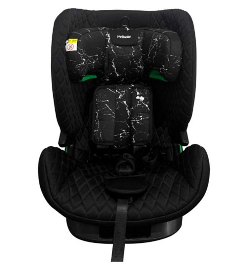 My Babiie Group 1/2/3 Samantha Faiers Marble Black iSize Isofix Car Seat