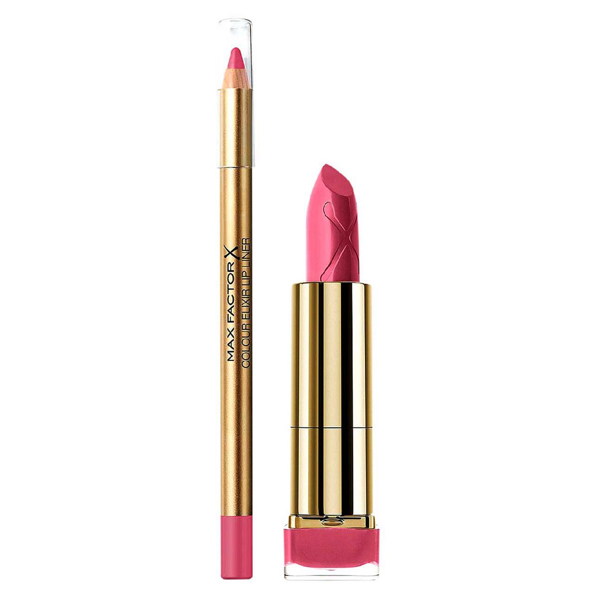 Max Factor Colour Elixir Dusky Pink Lipstick And Lip Liner Bundle