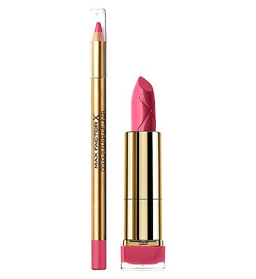 Max Factor Colour Elixir Dusky Pink Lipstick and Lip Liner Bundle
