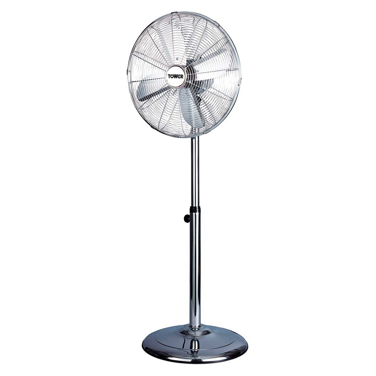 Tower 16 Inch Pedestal Cooling Fan In Chrome And 3 Speeds