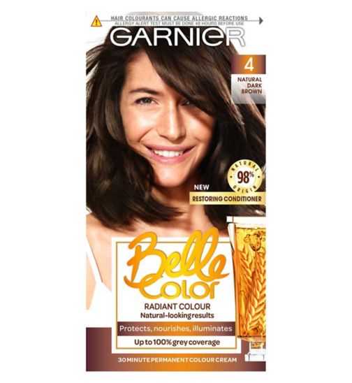 Garnier Belle Color 4 Natural Dark Brown Permanent Hair Dye