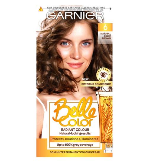 Garnier Belle Color 6 Natural Light Brown Permanent Hair Dye