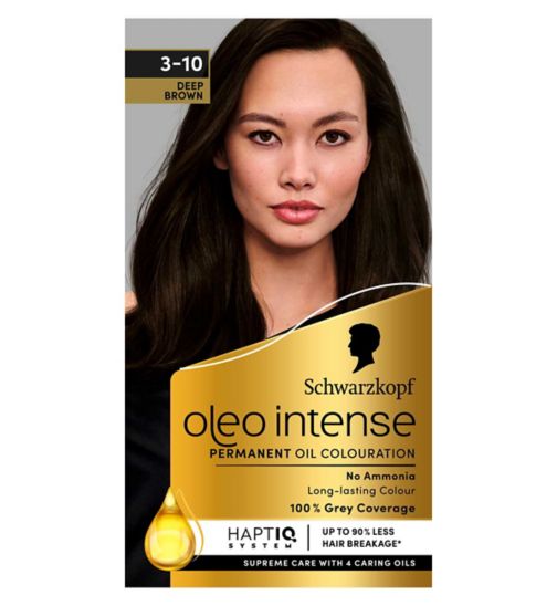 Schwarzkopf Oleo Intense Permanent Oil Colour 3-10 Deep Brown Hair Dye