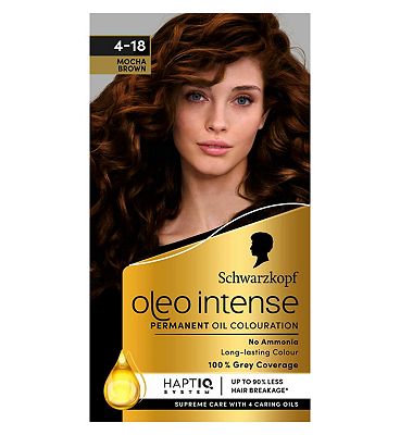 Schwarzkopf Oleo Intense Permanent Oil Colour 4-18 Mocha Brown Hair Dye
