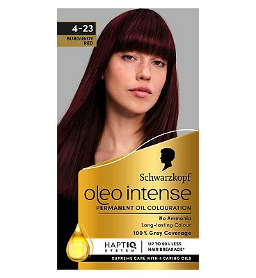 Schwarzkopf Oleo Intense Permanent Oil Colour 4-23 Burgundy Red Hair Dye