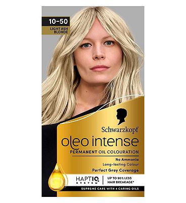 Schwarzkopf Oleo Intense Permanent Oil Colour 10-50 Light Ash Blonde Hair Dye