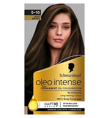 Schwarzkopf Oleo Intense Permanent Oil Colour 5-10 Light Brown Hair Dye