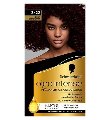 Schwarzkopf Oleo Intense Permanent Oil Colour 3-22 Deep Bordeaux Hair Dye