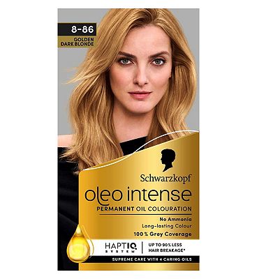 Schwarzkopf Oleo Intense Permanent Oil Colour 8-86 Golden Dark Blonde Hair Dye