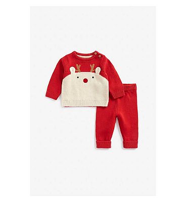 Mothercare Festive Knitted Set 1 - 3 Months