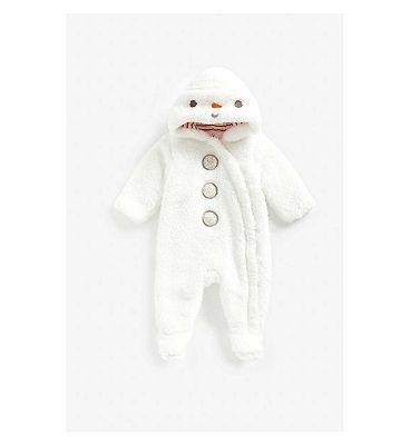 Mothercare Festive Snowman All-in-One 9 - 12 Months