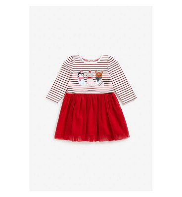 Mothercare Festive Stocking Dress 3 - 4 Years