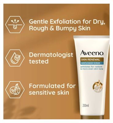 Aveeno Skin Renewal Wash Off Gentle Body Scrub 200ml (9)