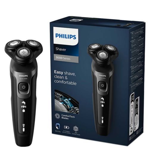 Philips Series 5000 Wet & Dry Men's Electric Shaver, Black - S5467/17