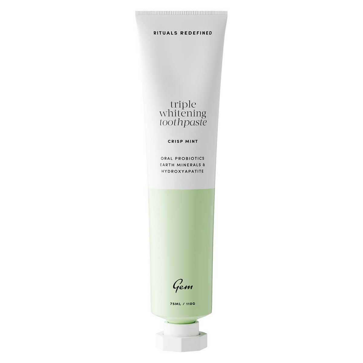 Gem Triple Whitening Toothpaste Crisp Mint 100G