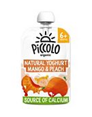 Piccolo Organic natural yoghurt stage 1 mango & peach 100g