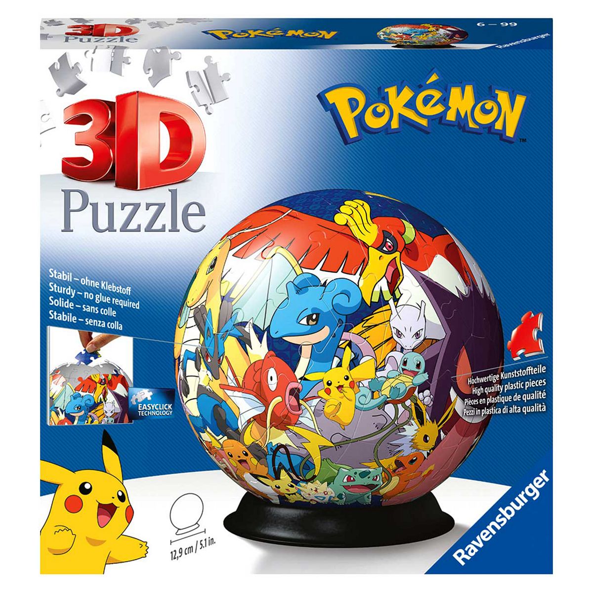 Pokemon Ravensburger 3D Puzzle Ball 72 Piece Jigsaw