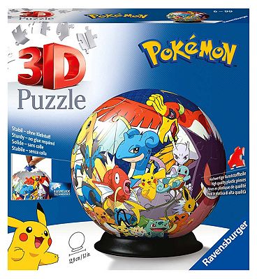 Ravensburger Pokemon 3D Puzzle Ball 72 Piece Jigsaw