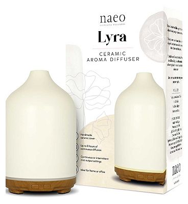 Naeo Lyra Ceramic Diffuser with Wood Grain Base