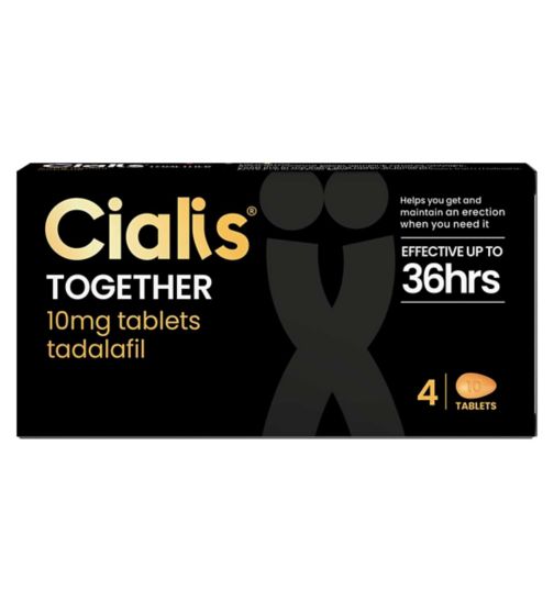 Cialis Together 10mg Tablets - Tadalafil - 4 Tablets