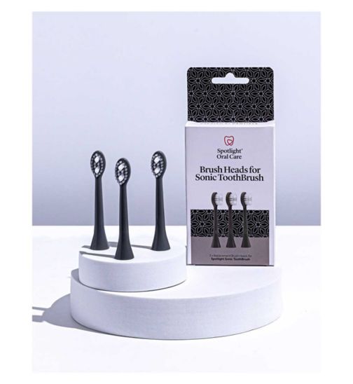 Spotlight Oral Care Sonic Head Replacements in Graphite Grey