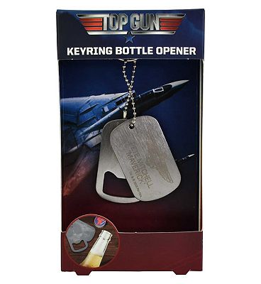 Top Gun Bottle Opener Keyring Dog Tags