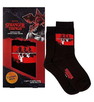 Stranger Things 'In The Upside Down' Pair Of Ankle Socks