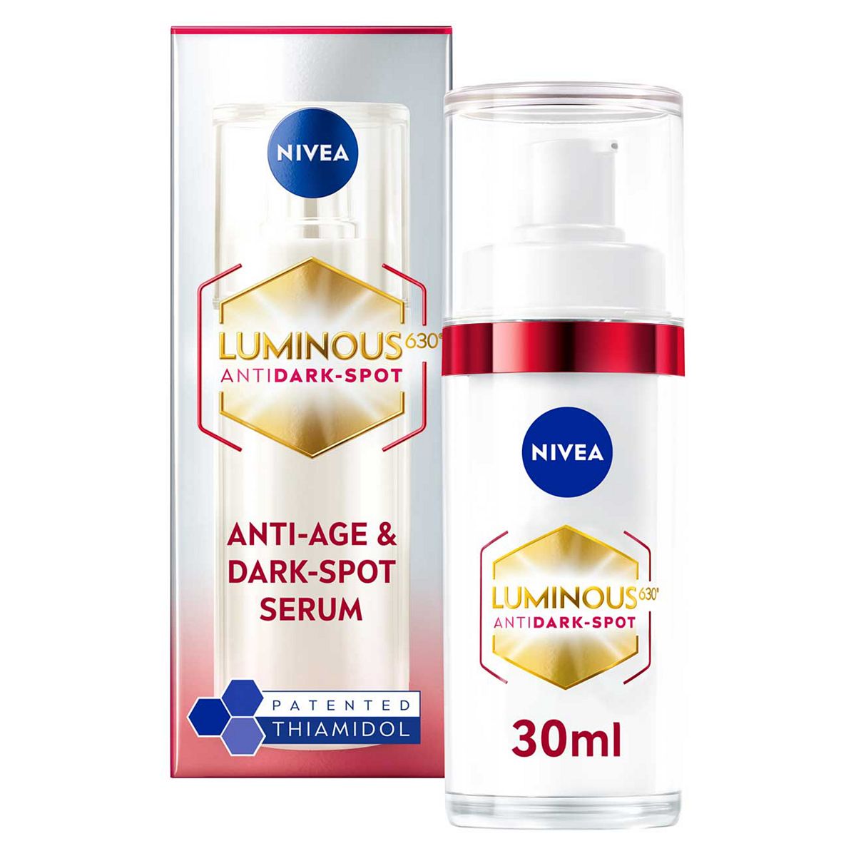 Nivea Luminous 630 Anti-Age & Dark Spot 2-In-1 Serum With Collagen Booster 30ml