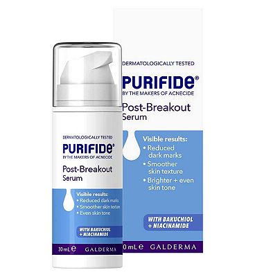 Purifide by Acnecide Post-Breakout Serum with Niacinamide, 48 Hour Hydration 30ml