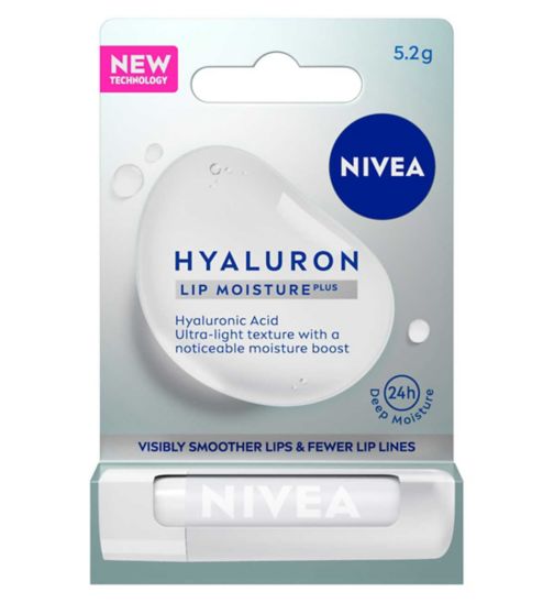 NIVEA Hyaluron Moisture Plus Lip Balm with Hyaluronic Acid 4.8g