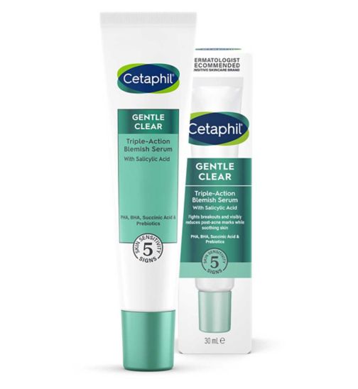 Cetaphil Gentle Clear Triple-Action Blemish Serum with Salicylic Acid to Help Breakouts 30ml
