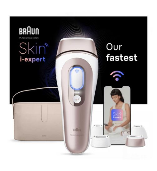 Braun Skin i·expert, smart IPL Hair Removal System with connected app & 4 attachment caps - PL7387
