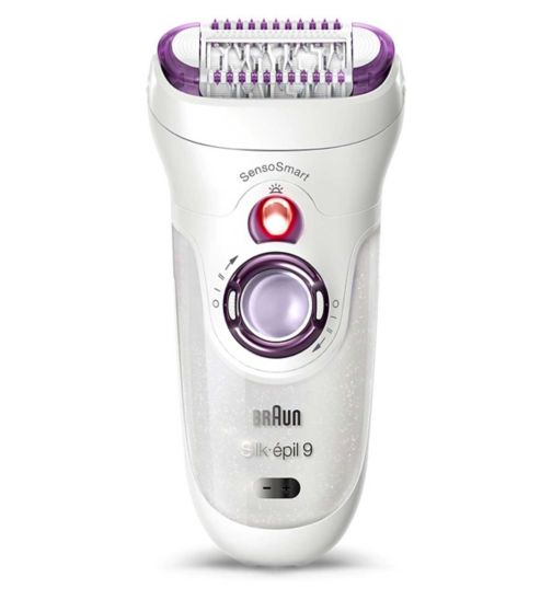 Braun Silk-épil 9, Epilator for Long-Lasting Hair Removal, Purple, 40 tweezers – 9-690