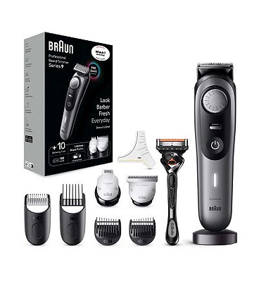 Braun Professional Beard Trimmer Series 9 BT9420, Electric Beard Trimmer For Men, With Brauns ProBlade & 40 Length Settings