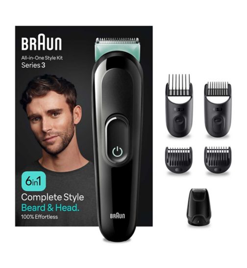 Braun All-In-One Style Kit Series 3 MGK3411, 6-in1 Everyday Grooming Kit For Men