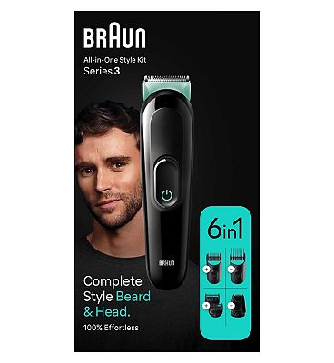 Braun MGK3411 Regolabarba All in One Trimmer 3 6in1 Styling