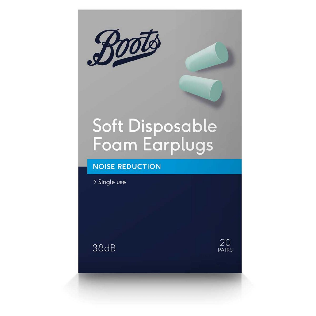   Soft Disposable Foam Earplugs - 20 Pairs