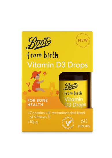 Boots Baby Vitamin D3 Drops - 60 Drops