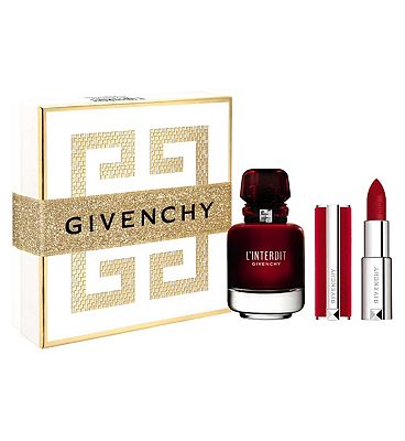 Givenchy L’interdit Eau De Parfum Rouge 50ml With Le Rouge Deep Velvet 37