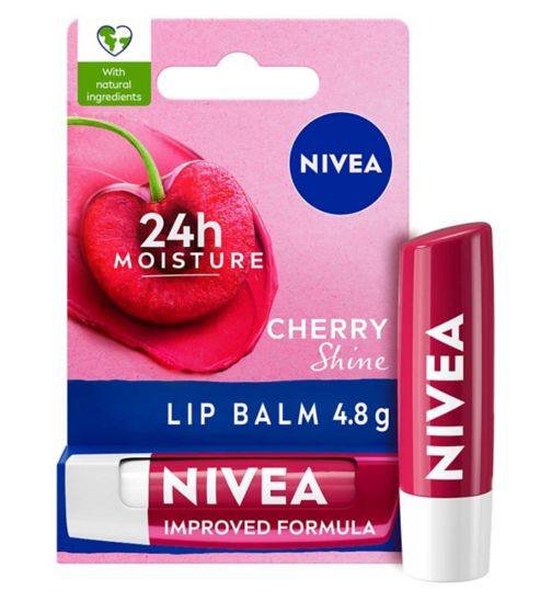 NIVEA Cherry Shine Lip Balm, 4.8g